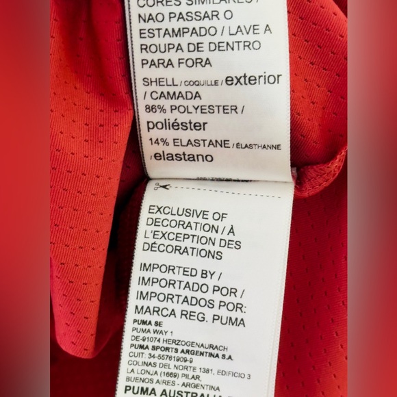 Puma - Men’s Astro Red Drycell Moisture Wicking Short Sleeve T-shirt XXL. NWT - Picture 9 of 10